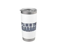 I'll Be In The Garage Vaso térmico de acero inoxidable de doble pared