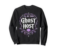 I'Ll Be Your Ghost Host Dark Haunted Skull Halloween Vibe Sudadera