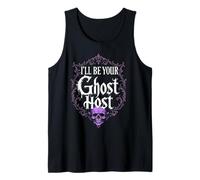 I'Ll Be Your Ghost Host Haunted House Skull Halloween Vibe Camiseta sin Mangas