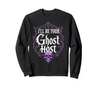 I'Ll Be Your Ghost Host Haunted House Skull Halloween Vibe Sudadera