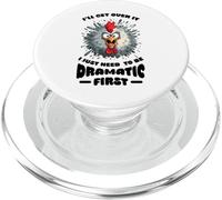 I'Ll Get Over It Funny Chicken Quote PopSockets PopGrip para MagSafe