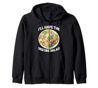 I'Ll Have The Seizure Salad Puns de Epilepsia Conciencia - Sudadera con Capucha