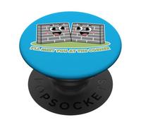 I'Ll Meet You At The Corner Cartoon Walls Funny Dad Joke PopSockets PopGrip Adhesivo