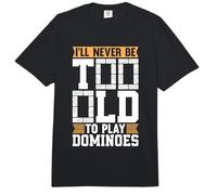 I'Ll Never Be Too Old To Play Dominoes Board Game Dominó Comfort Colors Adult Heavyweight T-Shirt