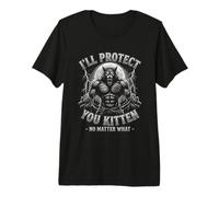 I'Ll Protect You Kitten - Divertido Dicho Lobo Meme Chicos Hombres Guay Camiseta Premium