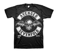 Ill Rock Merch Avenged Sevenfold Death Bat Crest Camiseta