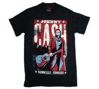 Ill Rock Merch Johnny Cash Nashville Poster Camiseta