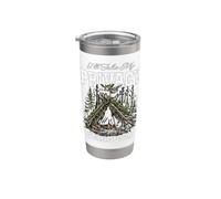 I'LL TOKE MY PRIVACY SERIOUSLY Funny Hiking Senderista Aventurero Vaso térmico de acero inoxidable de doble pared