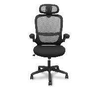 illa Pro525 respaldo malla negro asiento tela color negro y cabecero