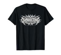 Illegible Death Punk Logo Anxiety Spiky Symmetrical Camiseta