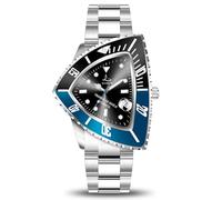 ILLIMITE Relojes automáticos de fusión para hombre, reloj japonés Miyota 8215 con movimiento mecánico, impermeable, acero inoxidable, arte surrealista, Triángulo-Azul/Negro, Único