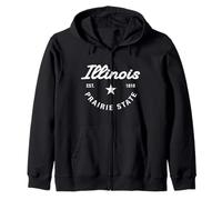 Illinois - The Prairie State - Throwback Design - Classic Sudadera con Capucha