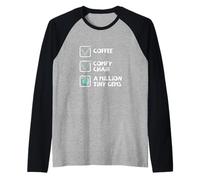 illion Tiny Gems Pintura de Diamantes DIY Craft Humor Camiseta Manga Raglan