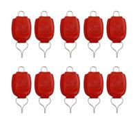 Illkjasfc 10 hebillas de clip para línea de pesca, carretes de cebo, soporte de línea de pesca, equipo de pesca, equipo de pesca