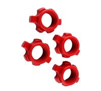 Illkjasfc 4 Uds. Tuerca Hexagonal Antideslizante con Mancuernas Collares Spinlock De Tuerca Varilla para Mancuernas Accesorios para Entrenamientos Deportivos Collares Spinlock