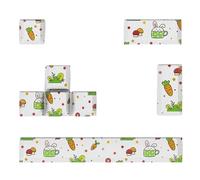 Illkjasfc 8 Teclas 5 Tintes Laterales-sublimaciones Teclados Mecánicos para Interruptores 6.25U Barra Espaciadora ESC Tecla Enter Perfil Original PBT para Escribir