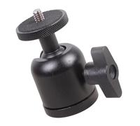 Illkjasfc Adaptador De Cabeza Bola En Miniatura Convertidor Tornillo 3/8 A 1/4 con Base Antideslizante para Accesorios Proyectores Monitor Fotografía Adaptador Trípode Aleación Ligero