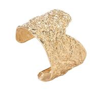 Illkjasfc Brazalete De Hierro Gótico Moderno con Textura Desgastada Y Bordes Angulares Corte En V Joyería Muñeca Punk para Uso Diario Joyería Muñeca Punk Acabado Mate