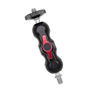 Illkjasfc Brazo Adaptador De Montaje Doble Cabeza Bola Profesional con Brazo Monitor Pequeño Accesorios Tornillo 1/4 Pulgadas Soporte Extensión Trípode Portátil