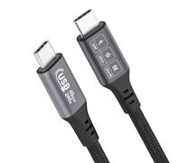 Illkjasfc Cable USB 4 Suministro De Energía 240W Velocidad 40Gbps Resolución 6K para Cable Tipo C Nailon Reforzado Compatible con 3/4