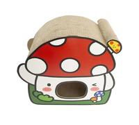 Illkjasfc Cama De Juego para Gatos Nido Elegante Cachorros Pequeños Gatitos Setas De Dibujos Animados Cama Mascotas Resistente A Los Arañazos Rascador Gatos Domésticos