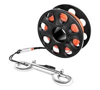 Illkjasfc Carrete De Buceo con Gancho Doble Extremo Carrete Dedo con Clip Doble Extremo Línea Guía Restos Cueva para Snorkel Y Buceo