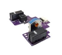Illkjasfc Circuito de placa de botón de microinterruptor preciso para placa base con decodificadores a prueba de polvo y rueda codificadora