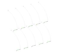 Illkjasfc Conector De Equilibrio Pesca Tubo Brillante Mangas 15/20/30/40cm Gancho Equilibrio Sola Hoja Divisor Accesorios Equipo Pesca 10 Uds.