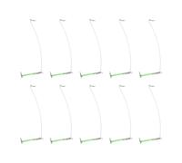 Illkjasfc Conector De Equilibrio Pesca Tubo Brillante Mangas 15/20/30/40cm Gancho Equilibrio Sola Hoja Divisor Accesorios Equipo Pesca 10 Uds.