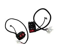 Illkjasfc Conjunto De Control del Manillar La Motocicleta Controles Multifunción Diseño Impermeable para Personalización Bicicletas Y Motocicletas Eléctricas Controles del Manillar Resistentes A La