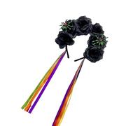 Illkjasfc Diadema de arañas brillantes para Halloween, flexible, reutilizable, suministros de disfraces, suministros para fiestas, multicolor
