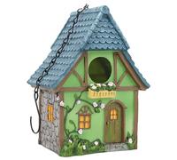 Illkjasfc Jaula para colibrí, soporte para percas, nido, colorido, nido, casa para pájaros, nido, pintado