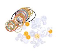 Illkjasfc Juego de combinación de poleas de engranajes de goma indispensable para piezas de impresión 3D