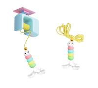 Illkjasfc Juguete Eléctrico Elevador para Gatos Divertidas Burlas Que Rebotan Divertido Rompecabezas Hacer Ejercicio Felinos con Cuerda Larga Cuerda Elástica Duradera Gatos