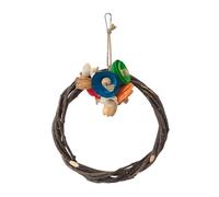 Illkjasfc La rama de columpio natural para pájaros mejora la experiencia de vida. Columpio versátil que facilita la limpieza del hábitat de las aves
