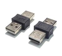 Illkjasfc Paquete De 2 Convertidores Cambio Género USB 2 0 Construcción Metálica Compatible con Carga 5V Adaptadores Extensión USB Portátiles para Uso Doméstico Y Oficina