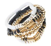 Illkjasfc Pulsera De Arcilla Suave Y Divertida Cadena Mano con Cuentas Elástica Multifuncional Adecuada para Mujeres Jóvenes Y Amantes La Playa Joyería para Fiestas En La Playa