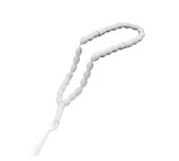 Illkjasfc Pulsera Versátil con Hebras De Cuentas Oración para Musulmanes Ovaladas 33 Suaves Y Amigables con La Piel para La Fabricación Joyas Y Decoración del Hogar Joyería Acrílicas