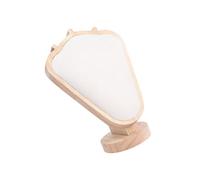 Illkjasfc Soporte de collar de terciopelo y estante de madera para la organización de joyas, accesorios prácticos para el dormitorio