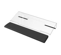 Illkjasfc Soporte para teclado de computadora, transparente, fácil y ergonómico, elevadores de teclado de acrílico, inclinable, elevador de teclado de escritorio para ahorrar espacio