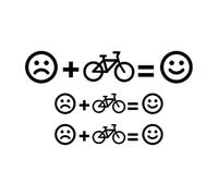 Illkjasfc Transferencias De Ciclo Extraíbles Resto Negación Registro Decorativo A Prueba Decoloración para Complementos Ciclismo Transferencias Ciclo A Prueba Rayones