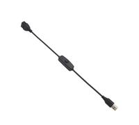 Illkjasfc USB macho a hembra extensión de corriente cable de carga mantenimiento para cámaras de vigilancia LED luz router ventilador accesorios