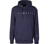 ILLMATIC Word Sudadera con Capucha, Hombre, Azul Marino, Large