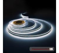 illuburg 24V Tira LED 5m Blanco Frío 6000K 240LEDs/m 22W/m 16500lm SMD 2835 Regulable Strip Luces LED Autoadhesiva Iluminación Decorativa