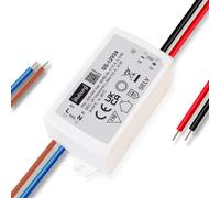 illuburg Transformador LED 24V 12W Sin Parpadeo Compacto 69x35x23mm para Tira LED Alimentador Fuente de Alimentación Driver