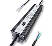 illuburg Transformador LED 24V 200W Impermeable IP67 Extraplano Sin Parpadeo para Tira LED Fuente de Alimentación Driver