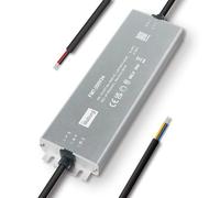 illuburg Transformador LED 24V 200W Impermeable IP67 Extraplano Sin Parpadeo para Tira LED Fuente de Alimentación Driver