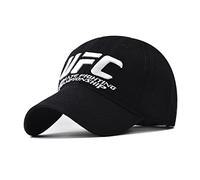 ILLUMAX Gorra Beisbol Hombre con Bordado U.F.C, Gorra de Ligereza y Transpirabilidad Unisex, Gorra Deportes de Verano al Aire Libre-Black||1 Piece