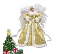 Illuminated Christmas Tree Topper - Decoración LED | Christmas Angel Fairy Tree Topper | For Wedding Party Props, Office, New Year's Holiday, Bar, Home, Bookshelf, Desk, Garden, Patio, Lawn