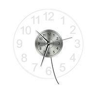 Illuminated Wall Clock Decorative Acrylic Round Wall Hanging Watch Home Decor Night Light